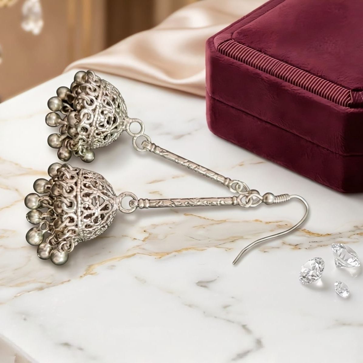 Antique Bell Drop Earrings